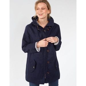 Navy Munro Raincoat Hooded Jacket 